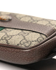 GG Supreme Monogram Ophidia Belted iPhone Case 75 30 Brown