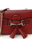 Soft MicroGCCIssima Mini Emily Chain Shoulder Bag Rosso