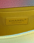 Caviar Quilted Medium Cuba Rainbow Boy Flap Multicolor