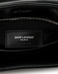 Calfskin Y Quilted Monogram Toy Loulou Crossbody Bag Black