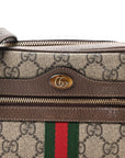 GG Supreme Monogram Web Mini Ophidia Shoulder Bag Brown