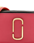 Saffiano Rainbow Strap Color Block Small Snapshot Camera Bag Pink Multicolor