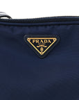 Tessuto Nylon Saffiano Mini Camera Crossbody Royal