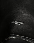 Lambskin Quilted Small Loulou Puffer Monogram Chain Satchel Black