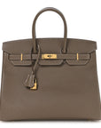 Epsom Birkin 35 Etoupe