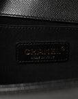Caviar Quilted Medium Boy Flap Black