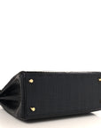 Matte Alligator Kelly Retourne 28 Black