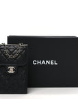 Caviar Quilted Classic Phone Holder Black