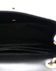 Lambskin Quilted Mini Square Flap Black
