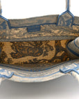 Canvas Embroidered Medium D1ORiviera Toile De Jouy Book Tote Light Blue