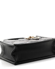Calfskin Macrocannage Mini Book Tote Black