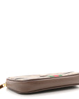GG Supreme Monogram Ophidia Belted iPhone Case 95 38 Dark Brown