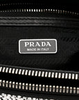 Satin Crystal Mini Galleria Double Zip Tote Metal
