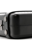 Matte Aluminum Personal Cross-Body Bag Black