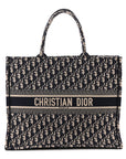 Oblique Large Book Tote Blue Multicolor