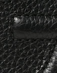Pebbled Calfskin Small Soho Disco Bag Black