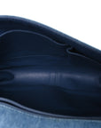 Denim Quilted Large Boy Flap Blue