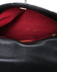 Lambskin Quilted Medium CHNL 19 Flap Black