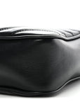 Calfskin Matelasse Monogram Lou Camera Bag Black