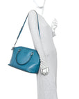 Soft MicroGCCIssima Dome Satchel Deep Cobalt