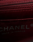 Lambskin Quilted Mini Square Flap Black