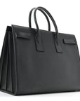 Grained Calfskin Large Sac De Jour Carryall Black