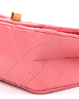 Aged Calfskin Quilted 2.55 Reissue Mini Flap Pink