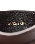Grained Calfskin Jacquard Woven Vintage Check Highlands Card Case Sand