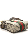 GG Supreme Monogram Web Mini Ophidia Messenger Brown
