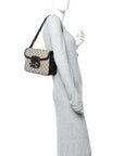 GG Supreme Monogram Horsebit 1955 Soft Small Shoulder Bag Beige Black