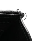 Lambskin Quilted Mini Trendy CC Clutch With Chain So Black