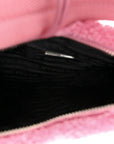 Terry Cloth Mini Re-Edition 2000 Bag Petalo Black