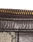 GG Supreme Monogram Web Small Ophidia Half Moon Hobo Brown