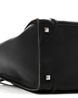 Drummed Calfskin Mini Luggage Black