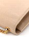 Smooth Calfskin Medium Classic Monogram Kate Tassel Satchel Nude Powder