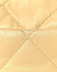 Lambskin Quilted Medium CHNL 19 Flap Yellow