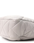 Lambskin Quilted CHNL 19 Shopping Bag Grey