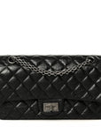 Aged Calfskin Quilted 2.55 Reissue 225 Flap Black