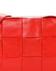 Paper Calfskin Intrecciato Stretch Cassette Bright Red