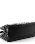 Calfskin Matelasse Aria Small GG Marmont Shoulder Tote Black