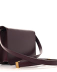 Box Calfskin Teen Classic Box Flap Bag Burgundy