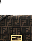 Fabric Jacquard FF 1974 Medium Baguette Tobacco Moro Black