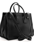 Grained Calfskin Small Supple Sac De Jour Black