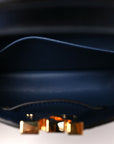 Ostrich Capucines Mini Indigo