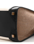 Bullhide Calfskin Nubuck Micro Tri-Color Luggage White Khaki