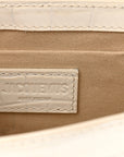 Calfskin Crocodile Embossed Le Chiquito Long White