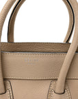 Drummed Calfskin Micro Luggage Dune