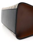 GG Supreme Monogram Calfskin Medium Padlock Shoulder Bag Beige Black Cuir