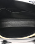 Calfskin Bi-Color Small Sac De Jour Burgundy Black