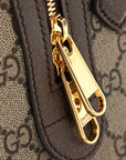 GG Supreme Monogram Web Small Ophidia Top Handle Bag Beige Ebony